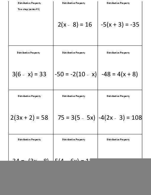 31 Two Step Equations With Distributive Property Worksheet Worksheet