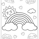 36 Rainbow Coloring Pages Free PDF Printables Star Coloring Pages