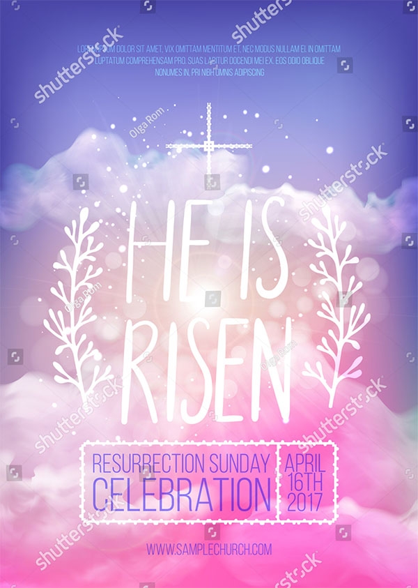 church invitation flyer template