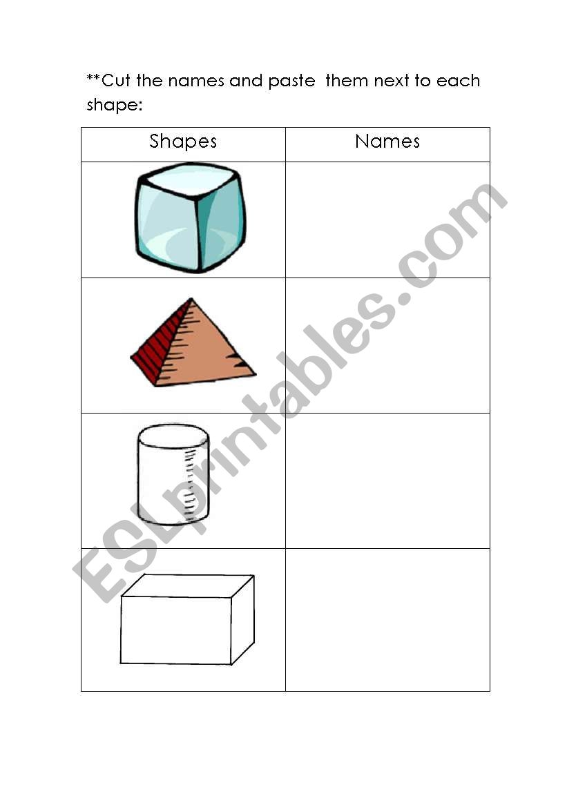3d Figures Worksheets
