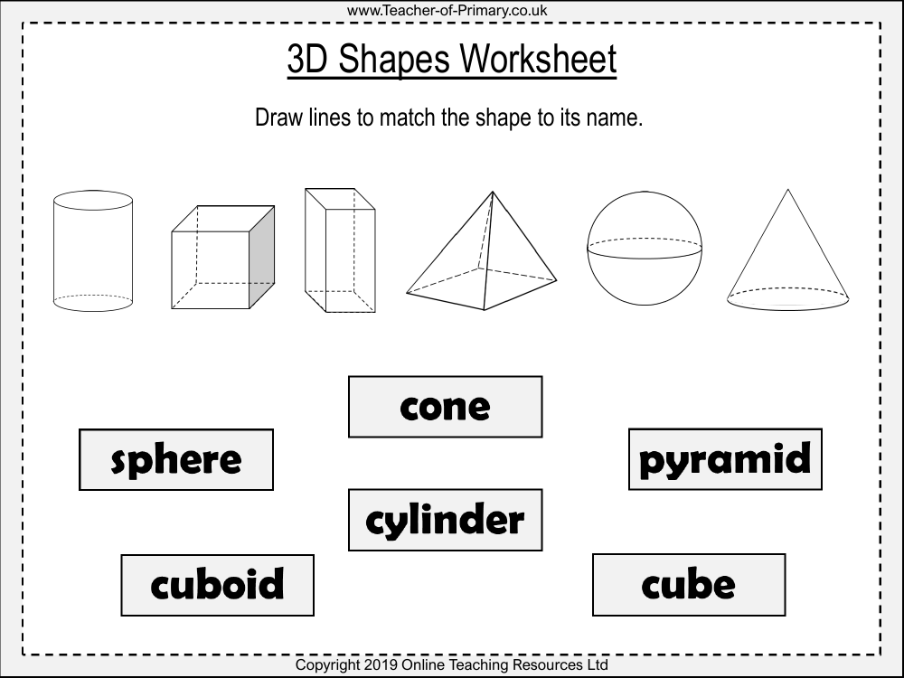 3d figures worksheet