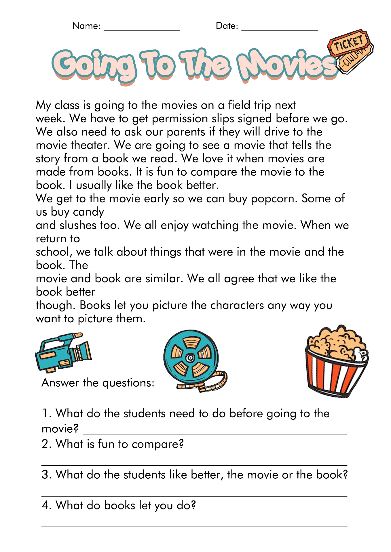 reading skills worksheets pdf