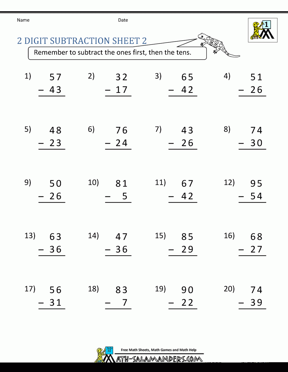 3rd Grade Regrouping Subtraction Worksheets Subtraction Worksheets