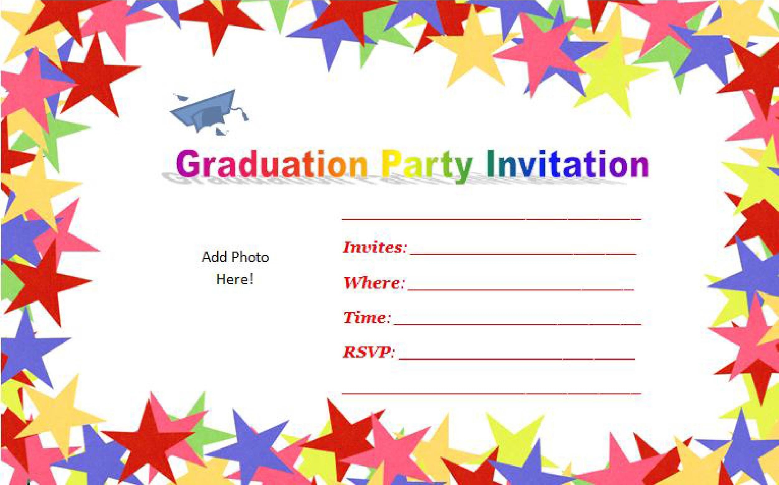 downloadable graduation invitation template