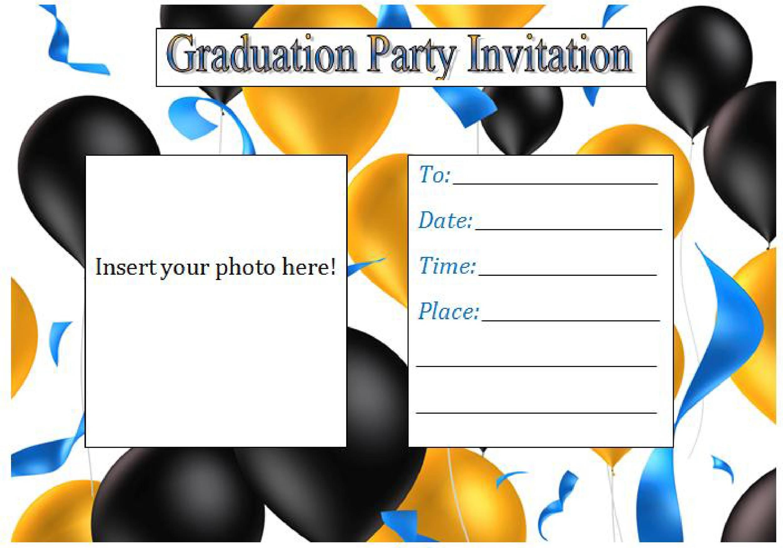 40 FREE Graduation Invitation Templates Template Lab