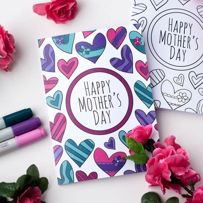 printable cute mothers day cards