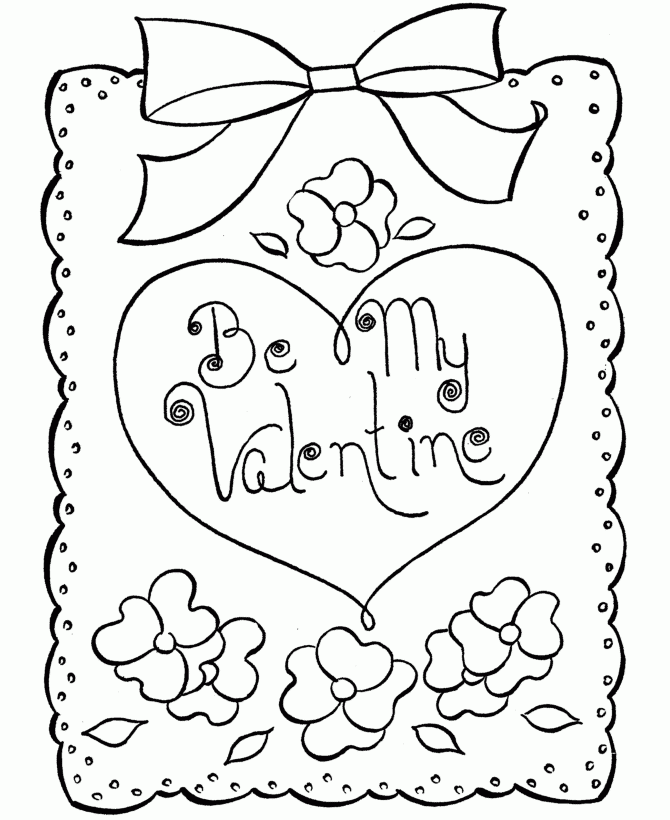 printable coloring valentines cards for school free