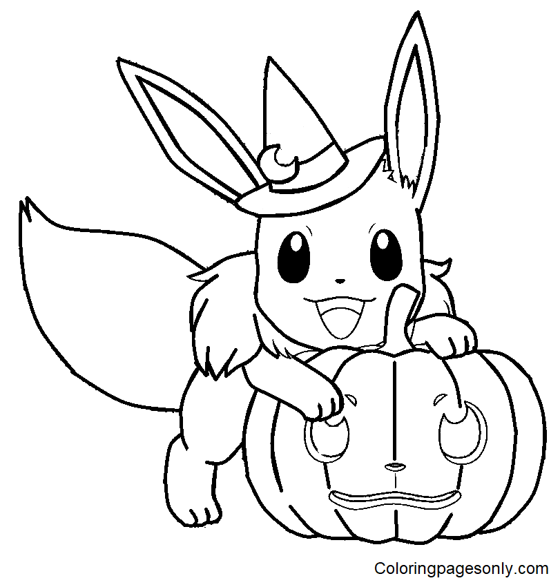 Halloween Pokemon Coloring Pages