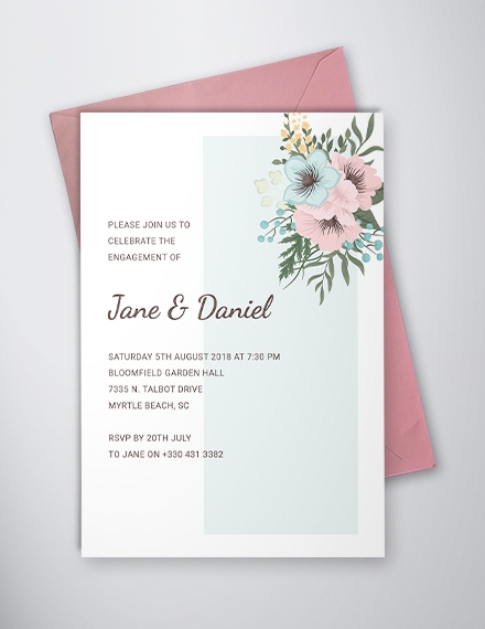 49 Engagement Invitation Designs PSD AI Vector EPS