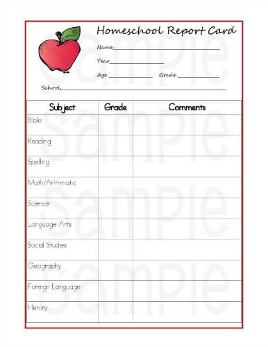 printable fake report cards
