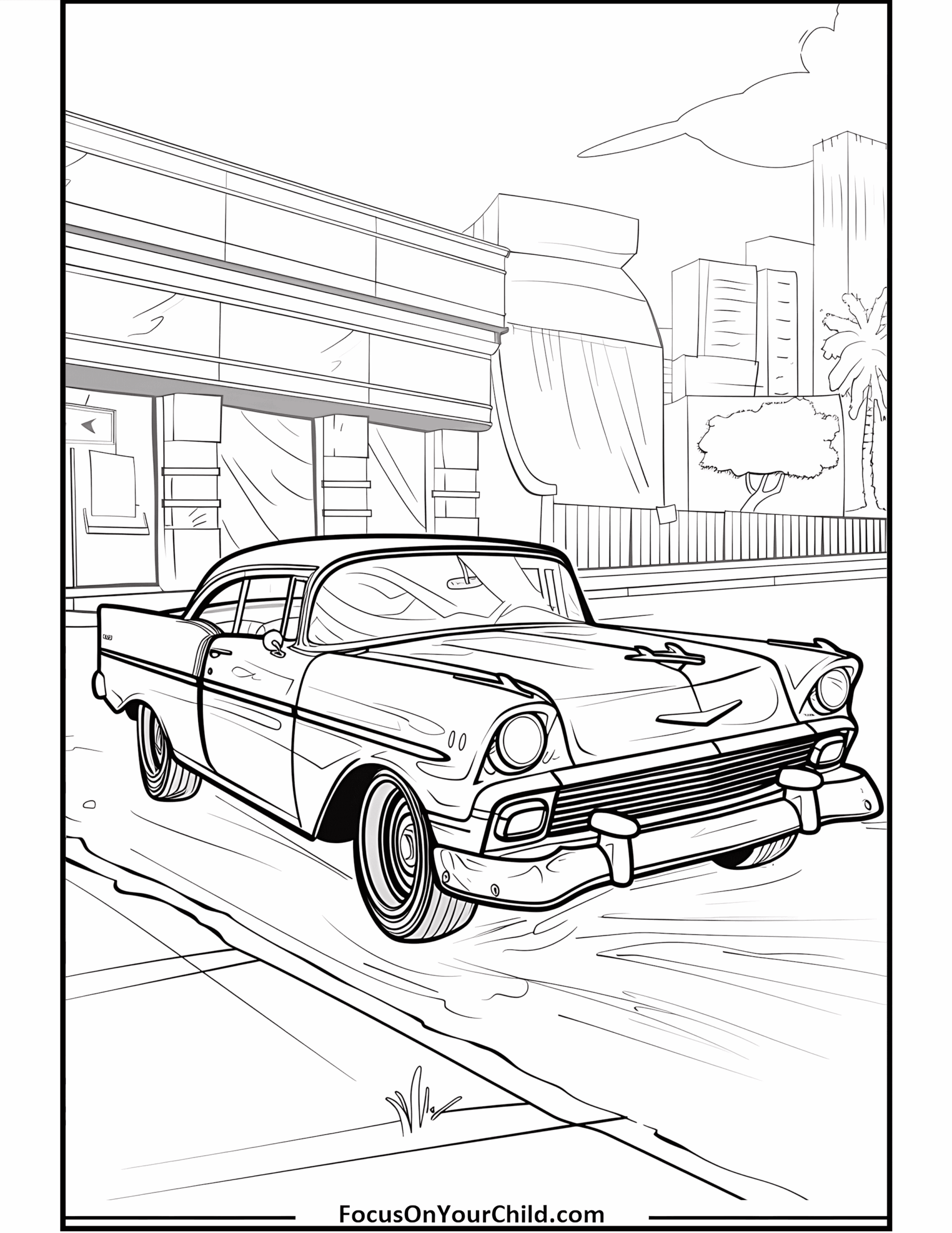 50 Classic Car Coloring Pages Free PDF Printables 