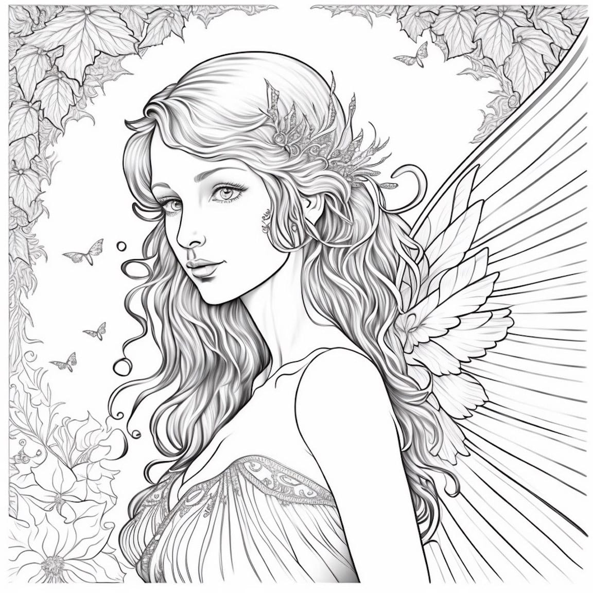 50 Fascinating Fairy Coloring Pages Free Printable Our Mindful Life