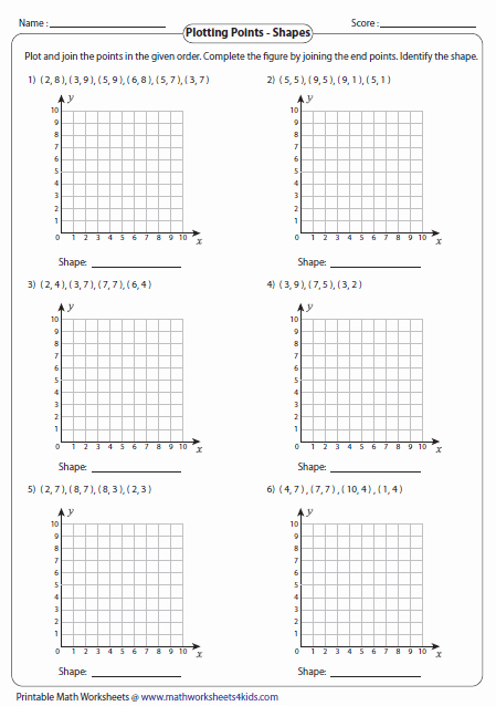 50 Plotting Points Worksheet Pdf