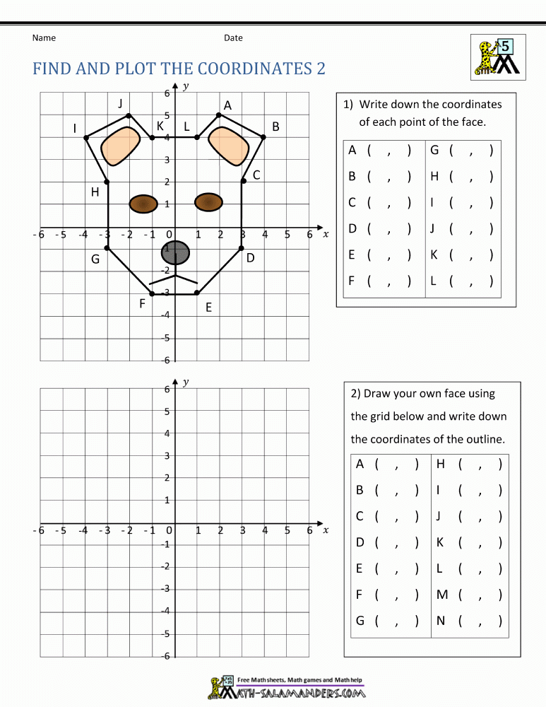 50 Plotting Points Worksheet Pdf