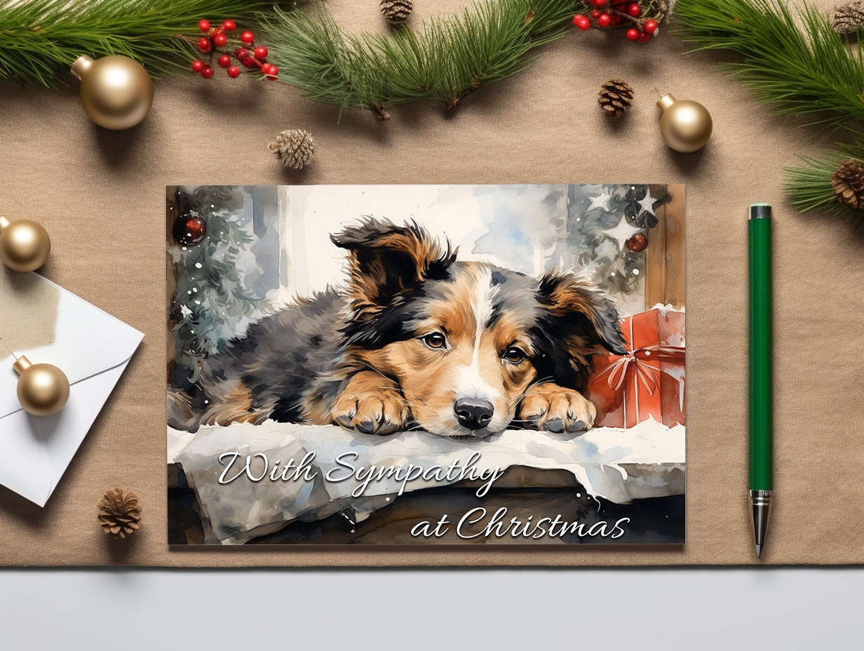 printable dog christmas cards