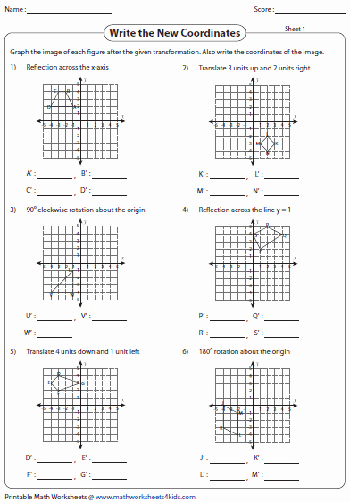 50 Sequence Of Transformations Worksheet