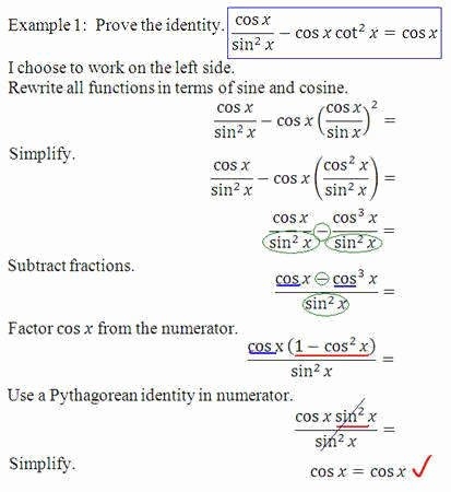 50 Verifying Trig Identities Worksheet Chessmuseum Template Library