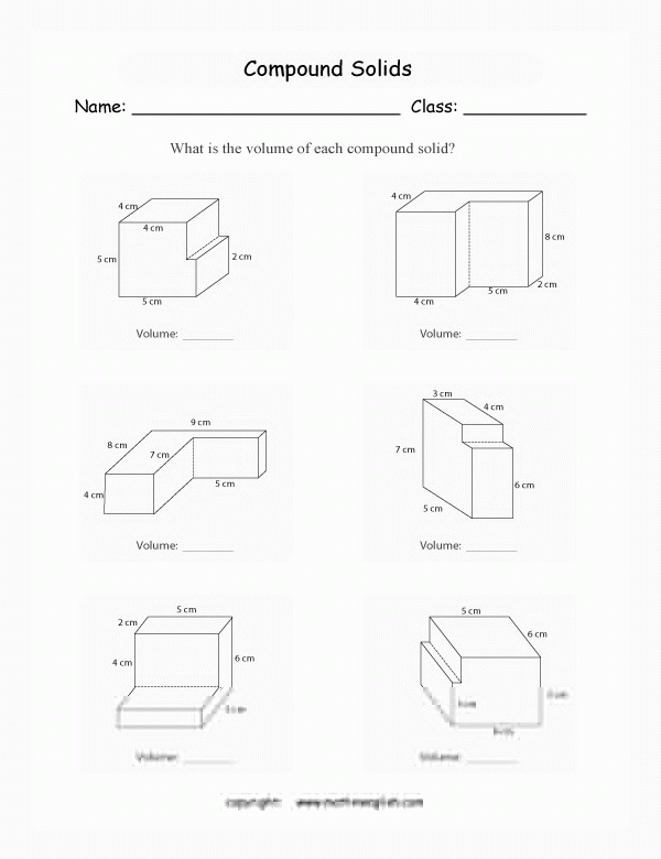 50 Volume Of Composite Figures Worksheet Chessmuseum Template Library