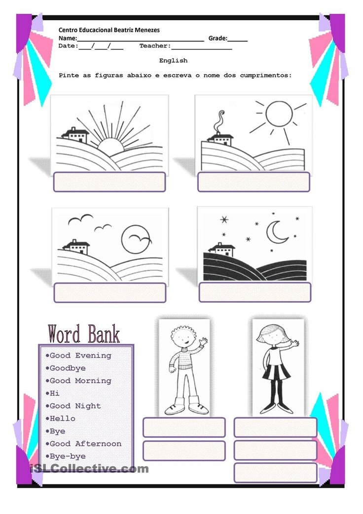 51 GREETINGS WORKSHEET FOR KINDERGARTEN PDF