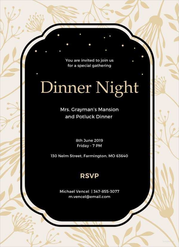 57 Free Printable Dinner Invitation Template Free Formating With Dinner