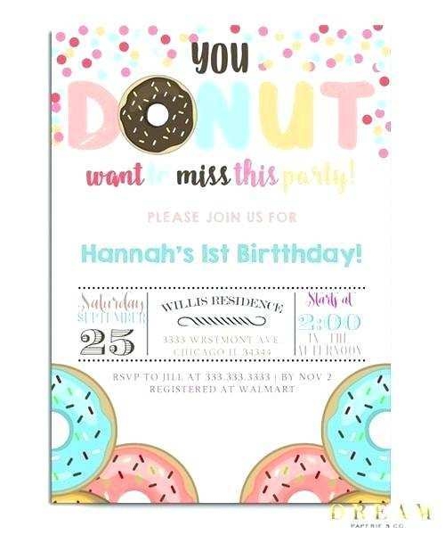 donut invitation template free