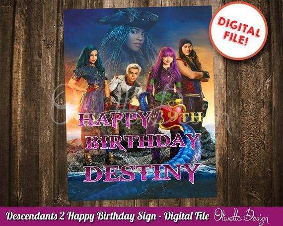 60 Free Descendants Party Invitation Template In Photoshop For 