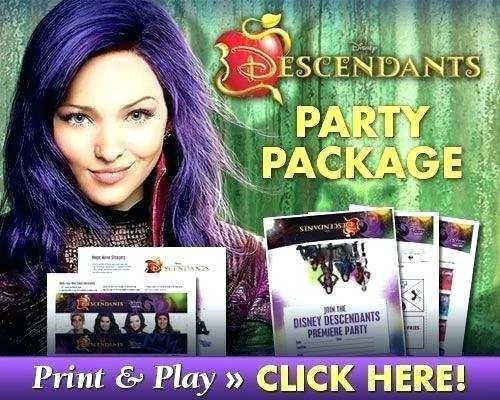 62 Creating Descendants Party Invitation Template Maker By Descendants 