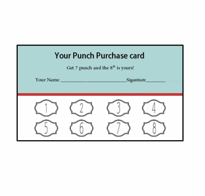 printable loyalty card template