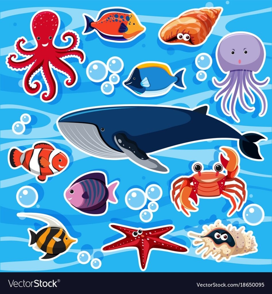 65 Sea Creature Templates Printable Crafts Colouring Pages Fillable 