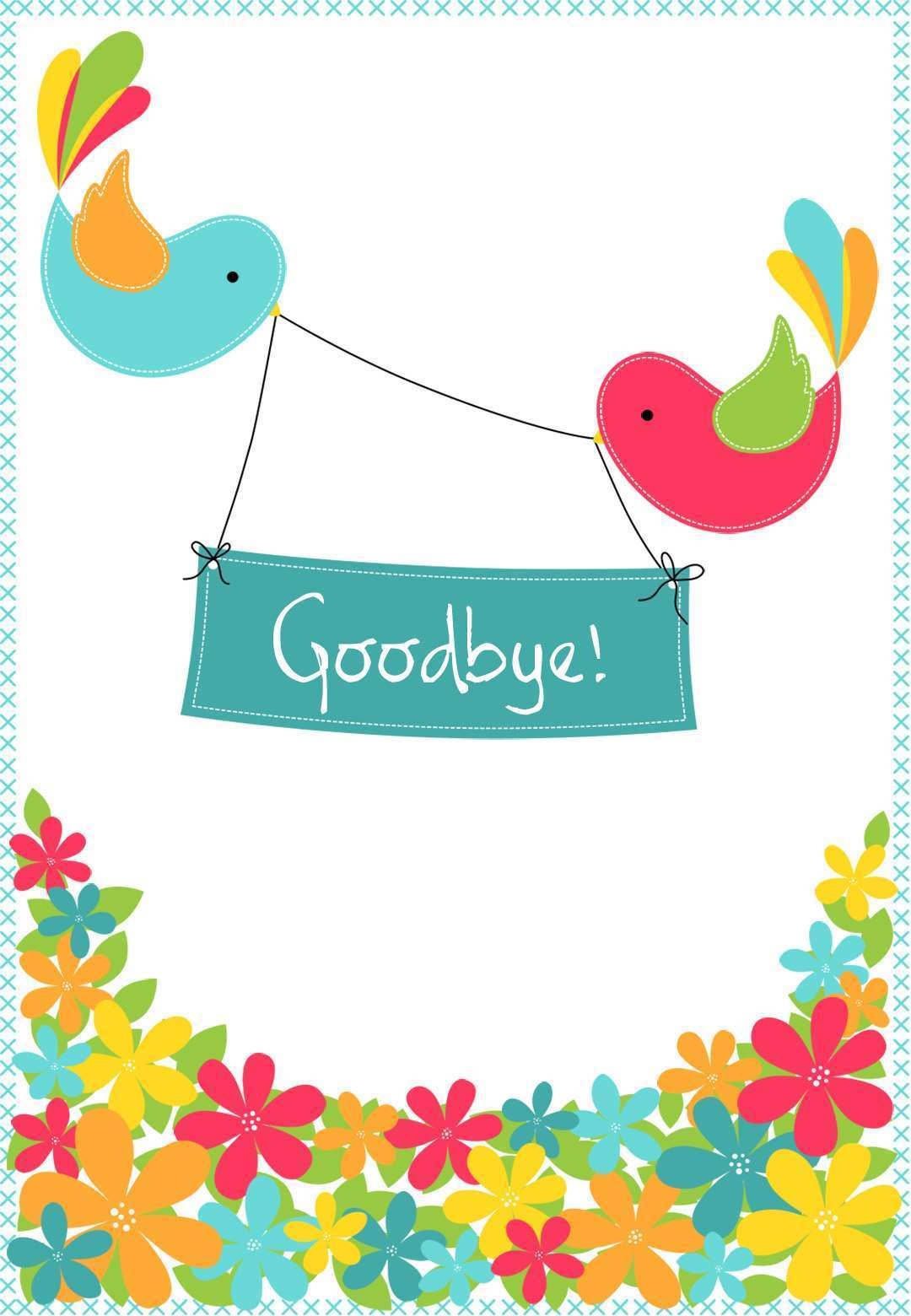 67 Printable Free Farewell Greeting Card Templates For Free With Free 