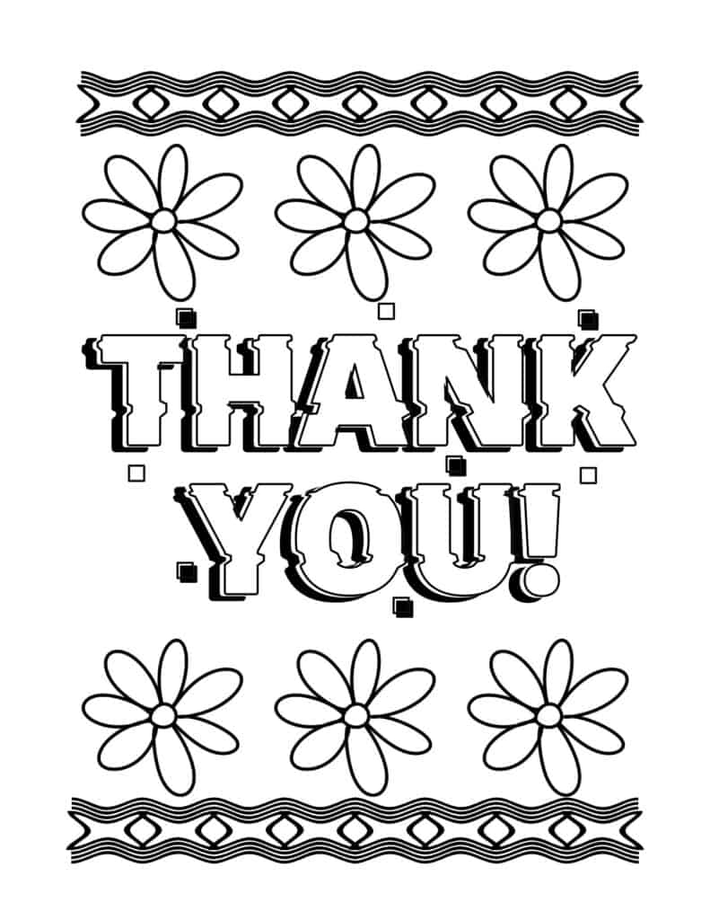 7 Free Printable Thank You Coloring Pages Printable C Vrogue co