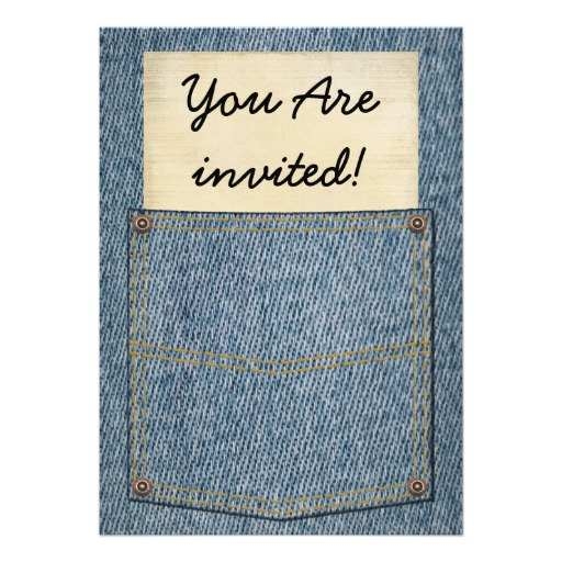 71 Creating Denim Party Invitation Template In Word For Denim Party