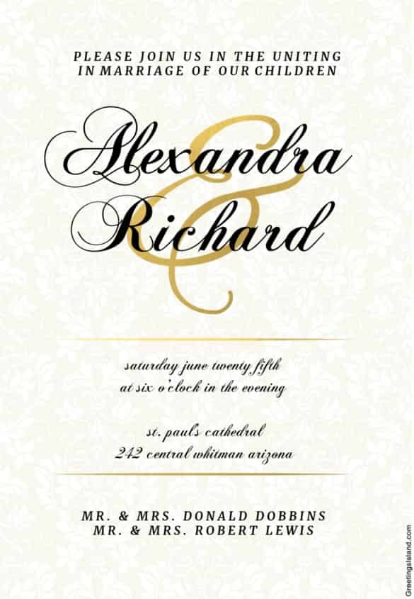 84 Customize Our Free Civil Wedding Invitation Template For Free By 