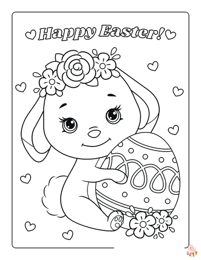 Cute Easter Coloring Pages