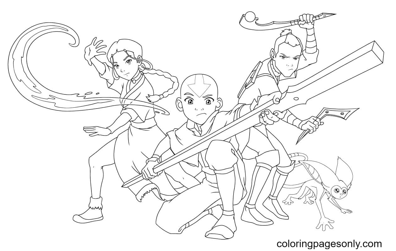 91 Avatar Coloring Pages ColoringPagesOnly