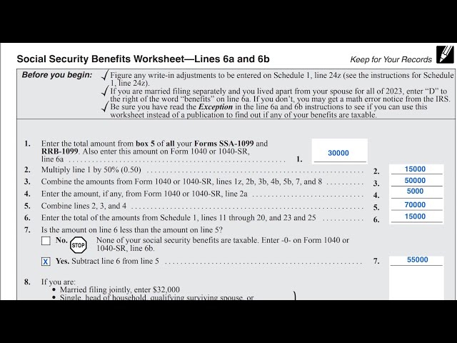 soc sec worksheet