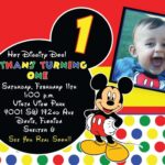 92 Printable Mickey Mouse Birthday Invitation Template In Word For