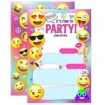 93 Customize Our Free Emoji Party Invitation Template In Photoshop For