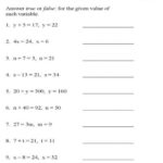 9th Grade Mathematics Worksheets