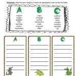 ABC Order Worksheet By Teach Simple
