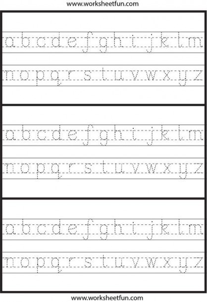 Abcd Tracing Worksheet