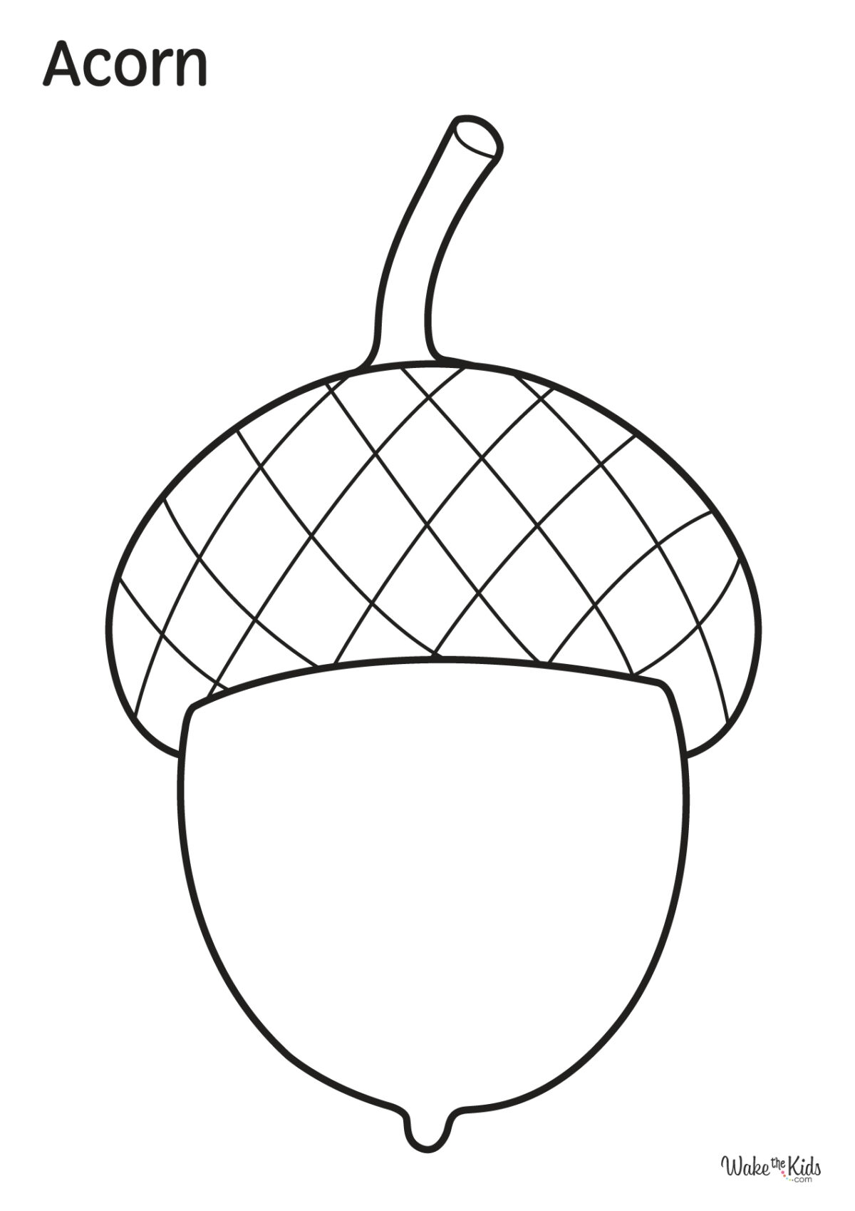 Acorn Coloring Pages Free Printable PDFs WakeTheKids