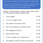 Active and passive voice worksheets Your Home Teacher