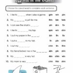 AD Word Family No Prep Worksheets Worksheets Library