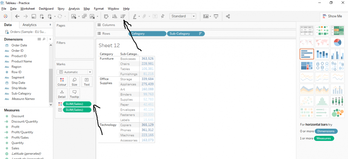 Adding Text To Tableau Worksheet How Do I Create A Text Box
