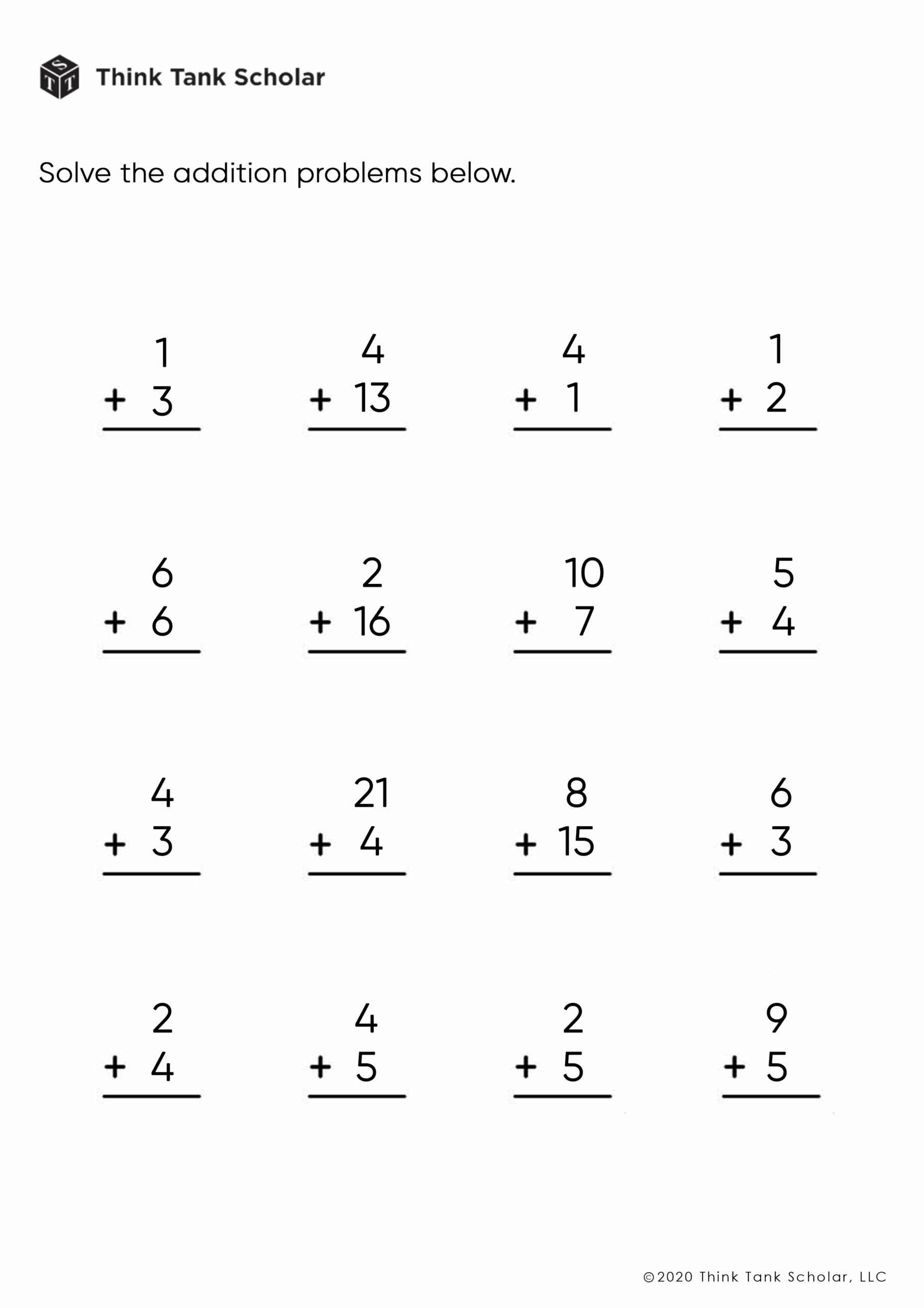 printable addition and subtraction worksheet