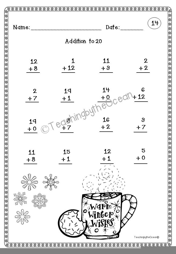 Addition Fluency Worksheets Free Printable