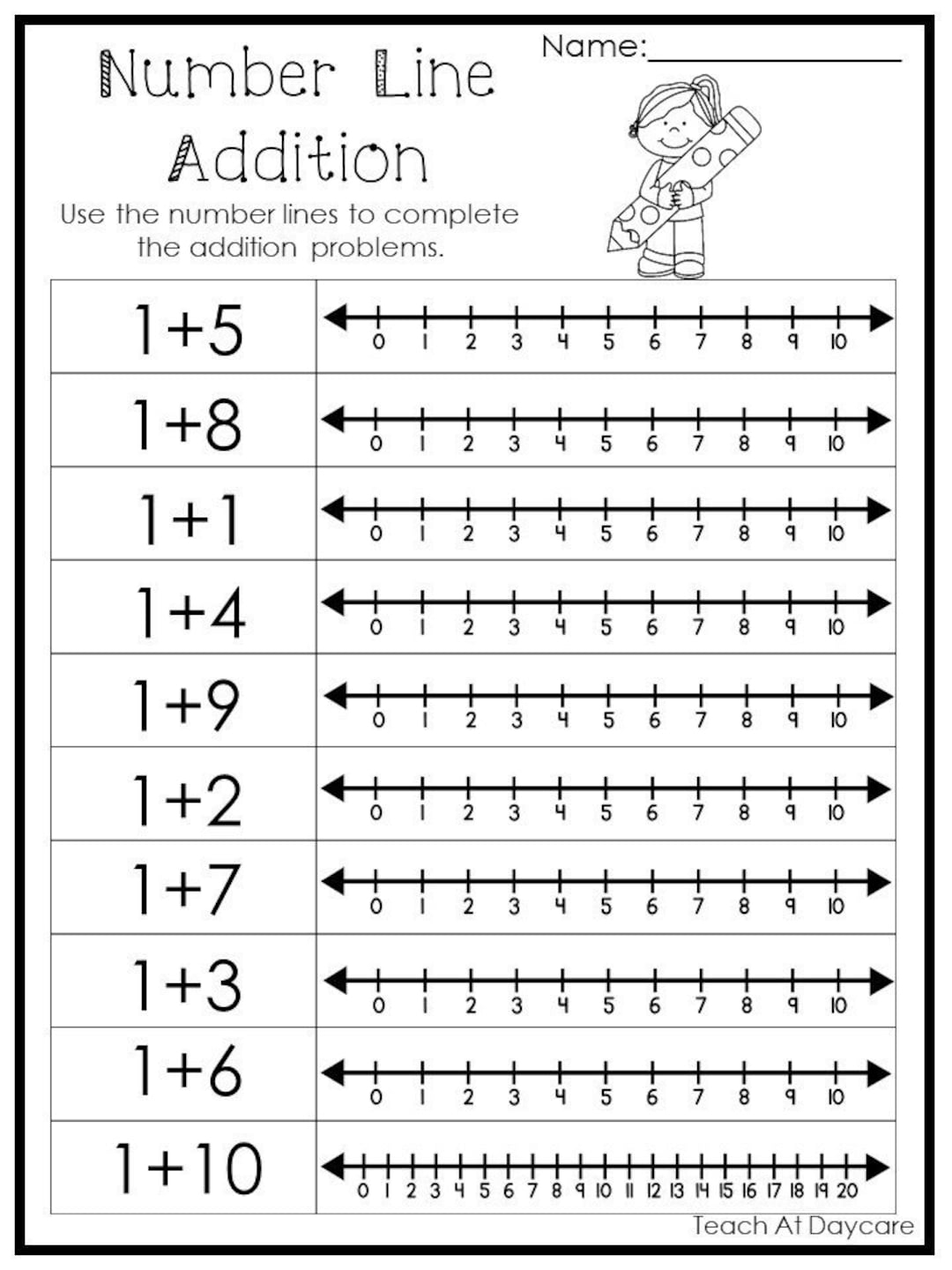 Addition Number Line FREE Printable Worksheets Worksheetfun 