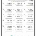 Addition Worksheet Year 5 Math Worksheets Printable