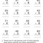 Addition Worksheets For Grade 1 With Answer Key